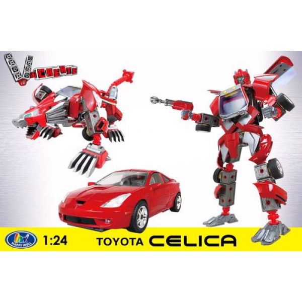 Робот-конструктор из серии "Galaxy Defender" 3-в-1, Toyota Celica, 1:24 с аксессуарами  